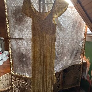 Floral Yellow maternity  Dress